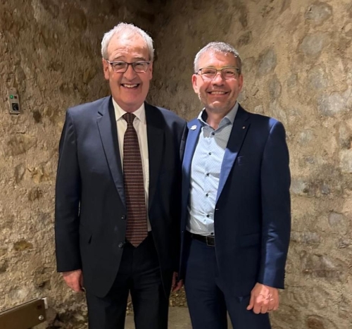 Ein besonderer Moment von vielen, hier mit Bundesrat Guy Parmelin.
